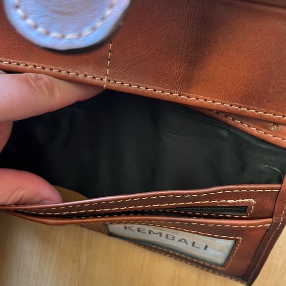 Happee Brown Embroidered Wallet Clutch - Picture 9 of 11